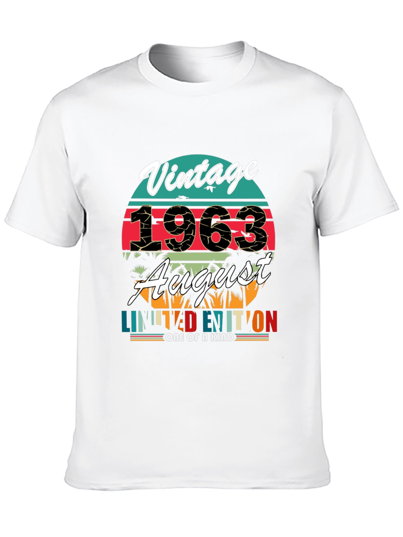 Black Vintage 1963 August Limited Edition T-Shirt view 10