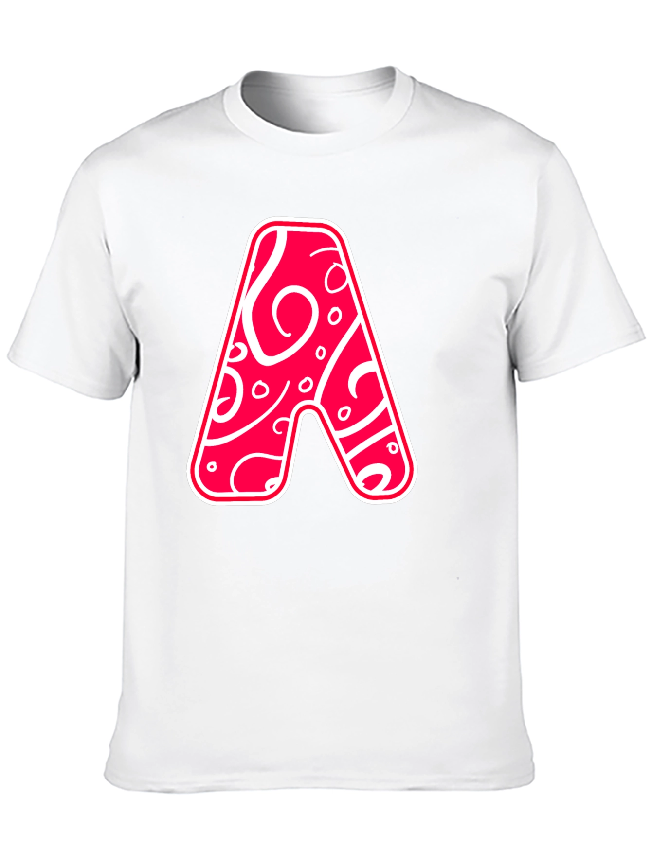 Black Funky Letter A Graphic Tee view 10
