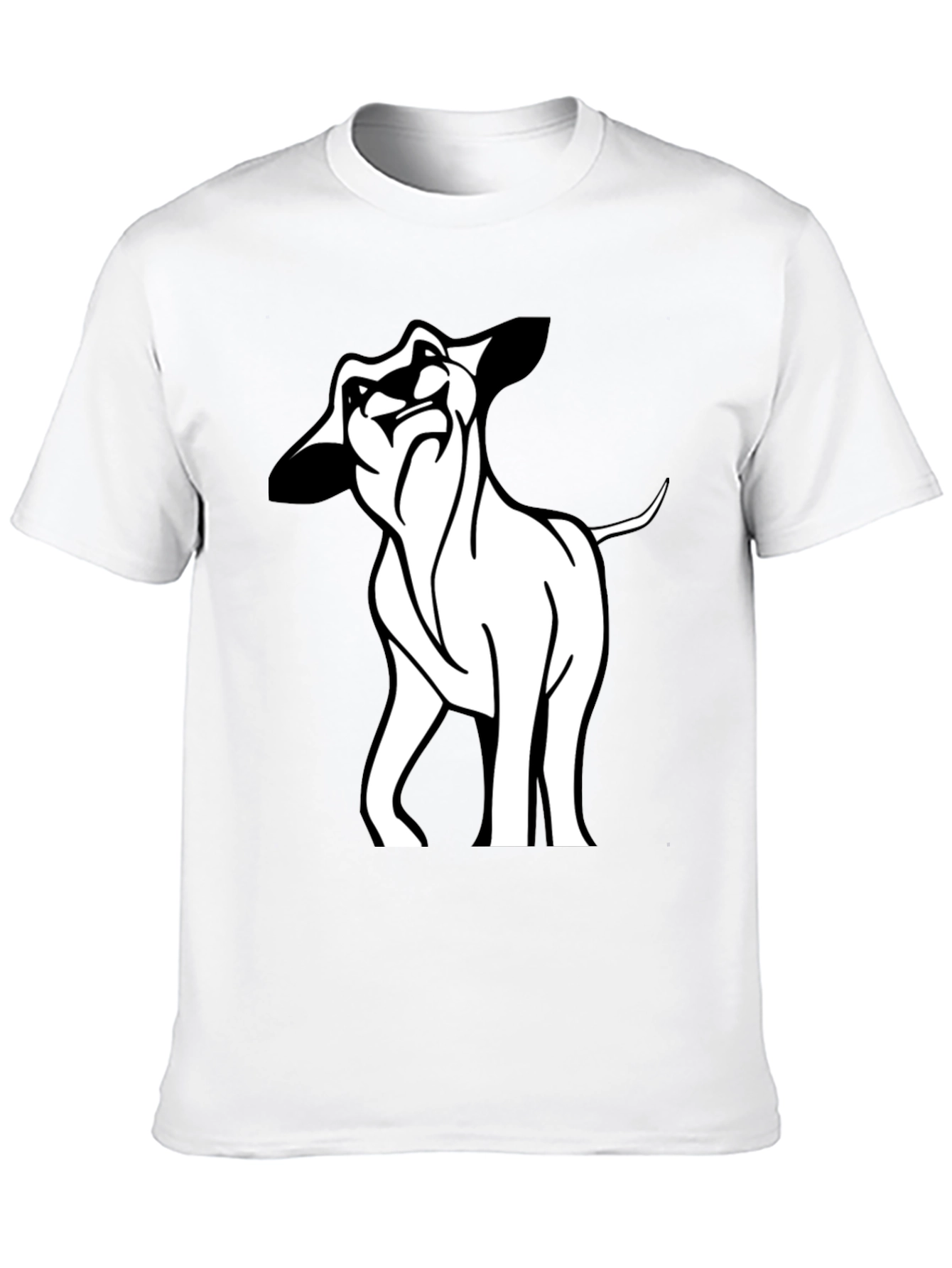 Black Cool Lion Graphic Black T-Shirt view 10