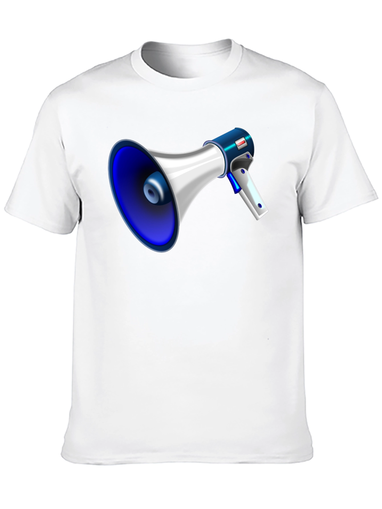 Black Megaphone Graphic Tee - Bold Black T-Shirt view 10