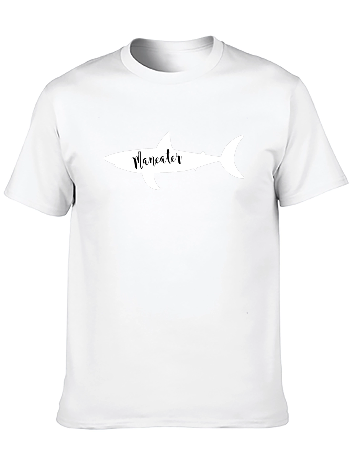 Black Maneater Shark Graphic T-Shirt view 10