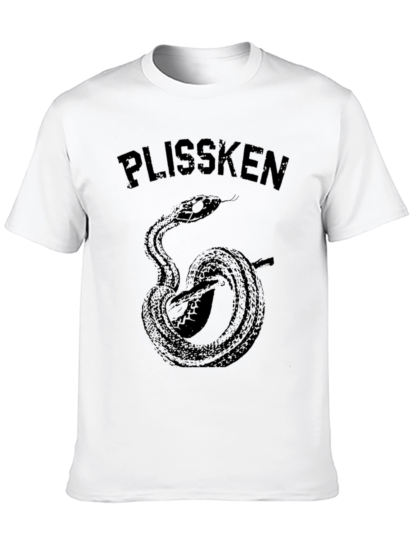 Black Plissken Snake Graphic T-Shirt - Black view 10