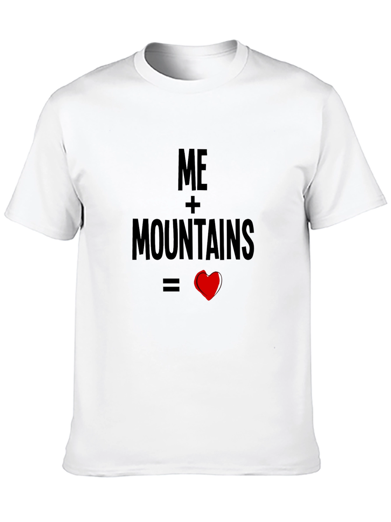 Black Me + Mountains = Love Black T-Shirt view 10