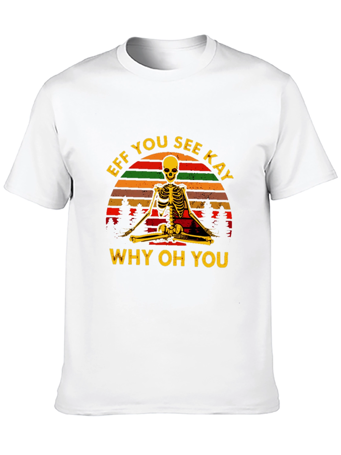 Black Eff You See Kay Yoga Skeleton T-Shirt view 10
