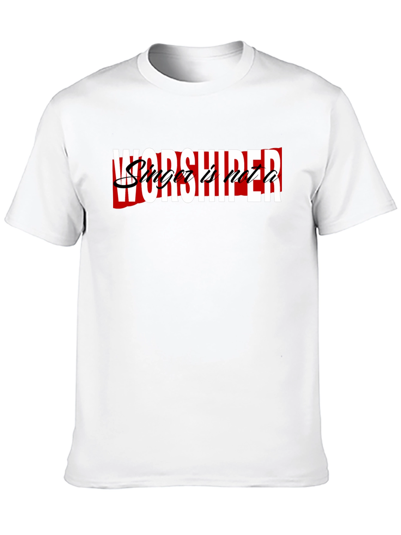 Black Worshiper Singer T-Shirt view 10
