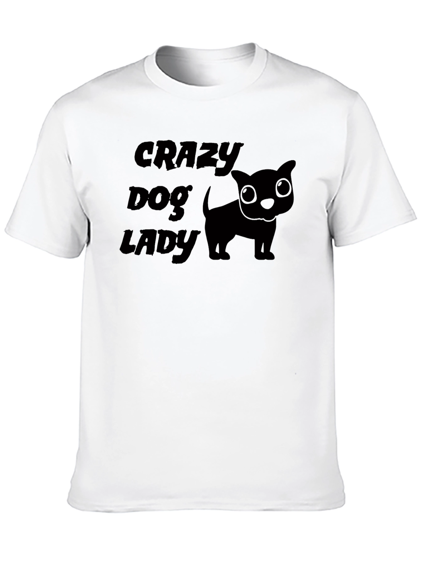Black Crazy Dog Lady Tee view 10