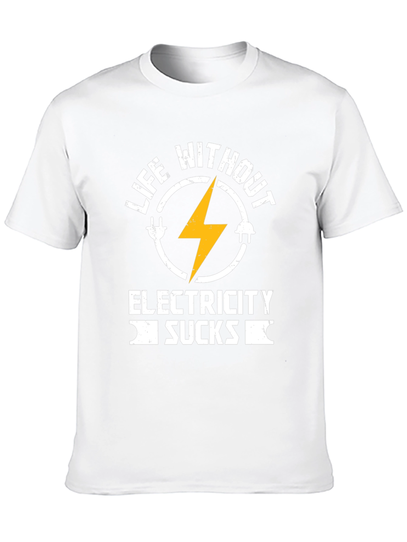 Black Life Without Electricity Sucks T-Shirt view 10