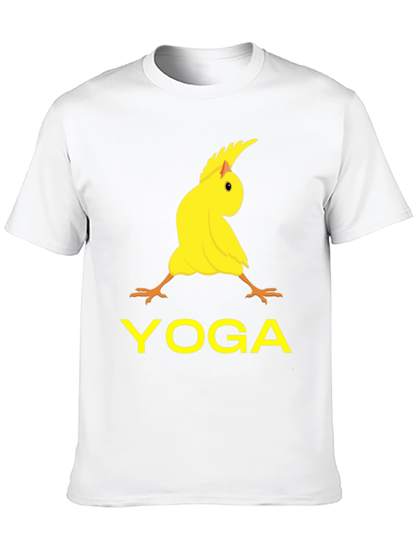 Black Yoga Cockatiel Black T-Shirt view 10