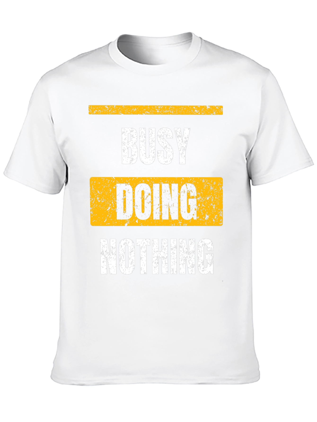 Black Busy Doing Nothing Black Graphic T-Shirt view 10
