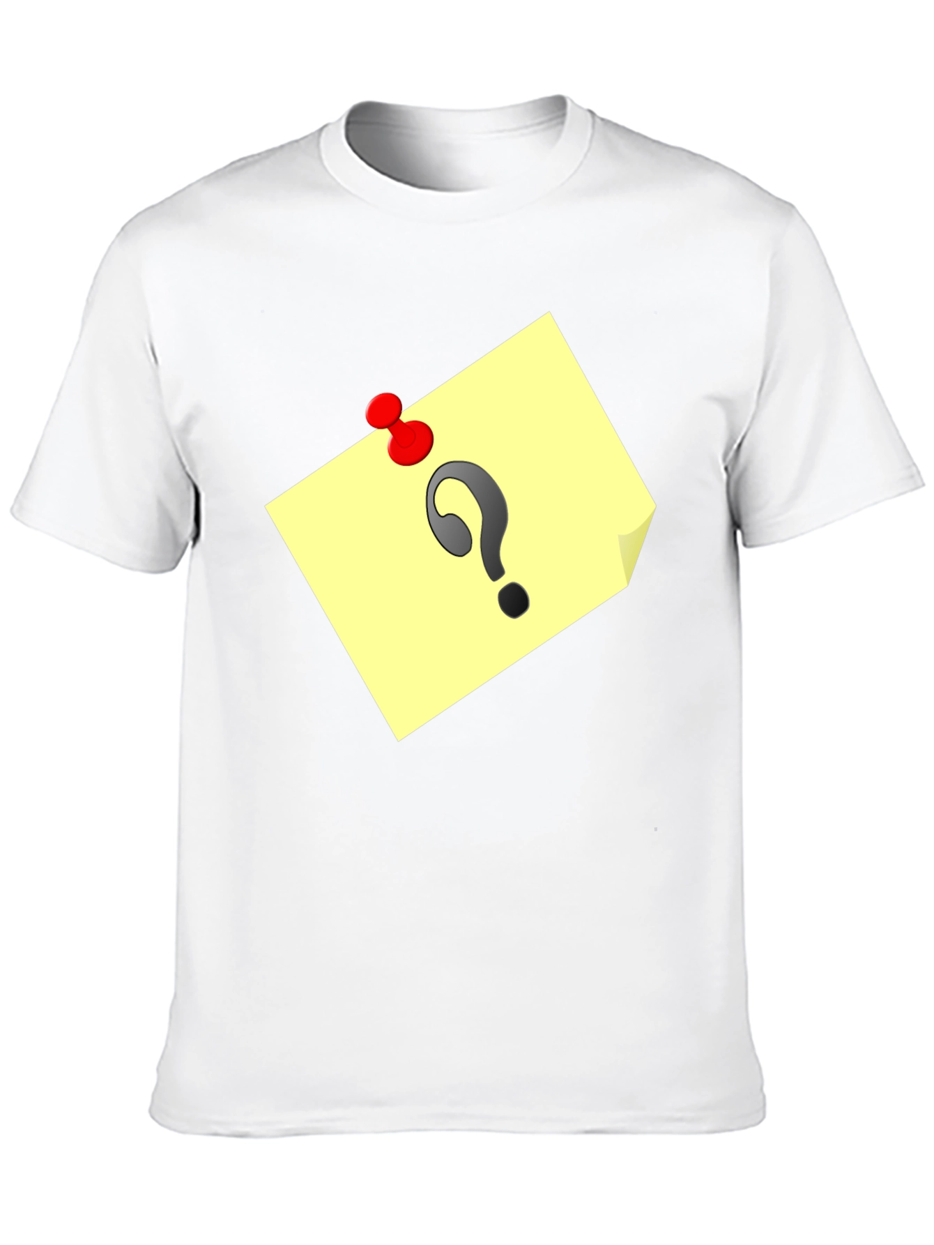 Black Question Mark Note Tee - Mystery & Intrigue view 10