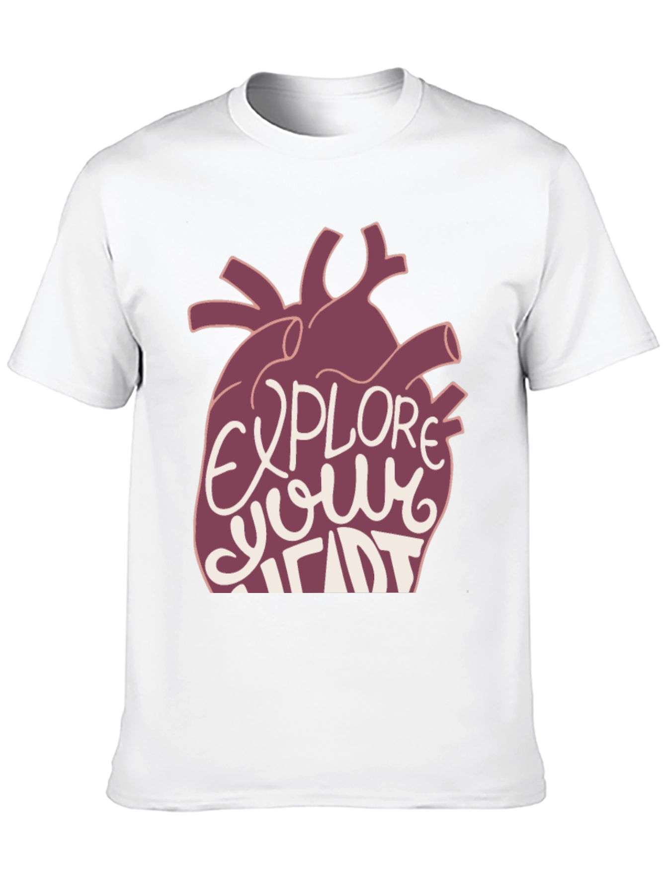Black Explore Your Heart Graphic Tee - Black view 10