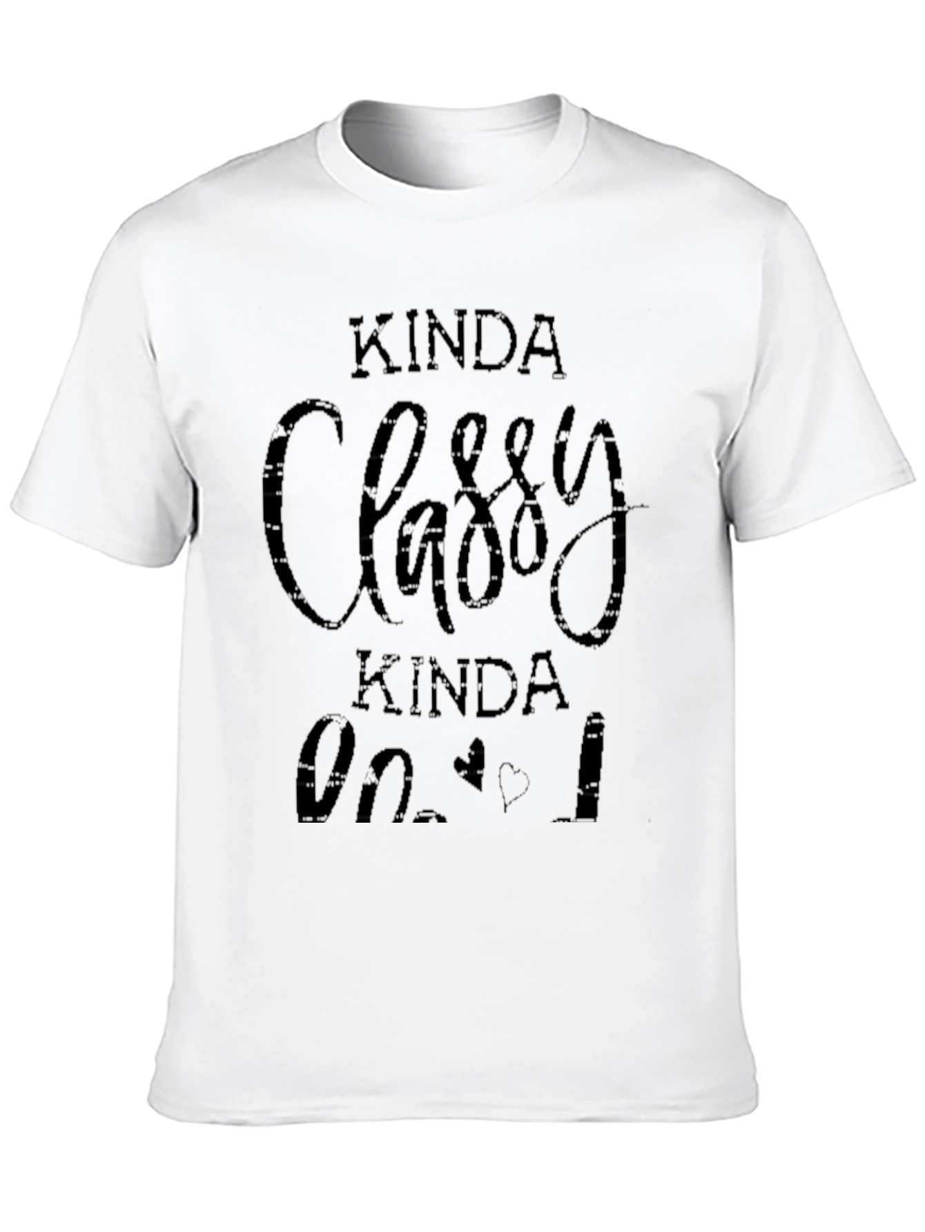 Black Kinda Classy Kinda Hood Black T-Shirt view 10