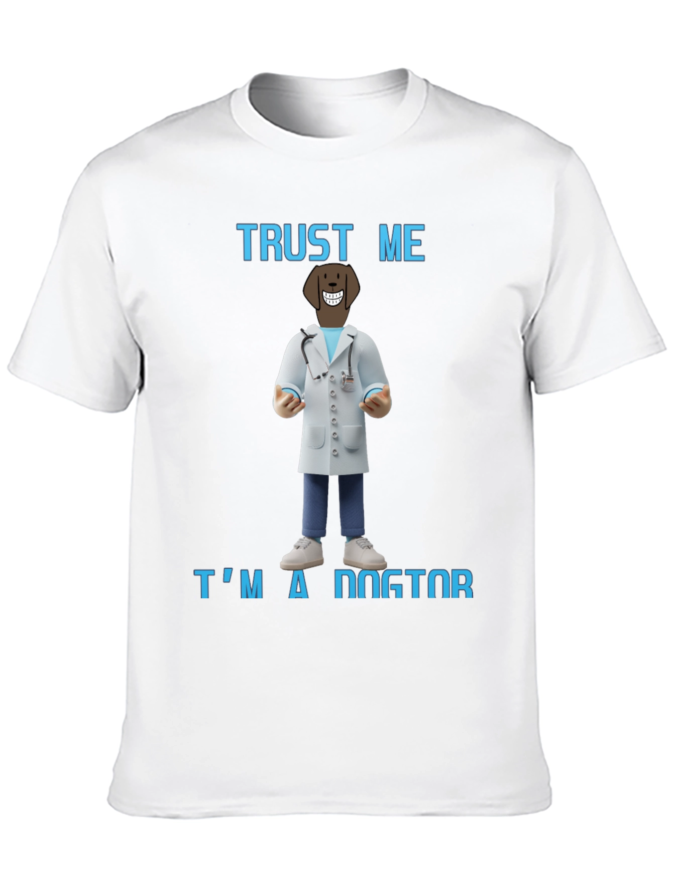 Black Trust Me I'm A Dogtor T-Shirt view 10