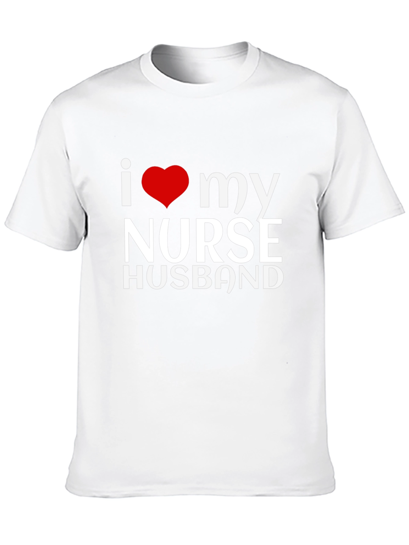 Black I Love My Nurse Husband Black Graphic Tee view 10