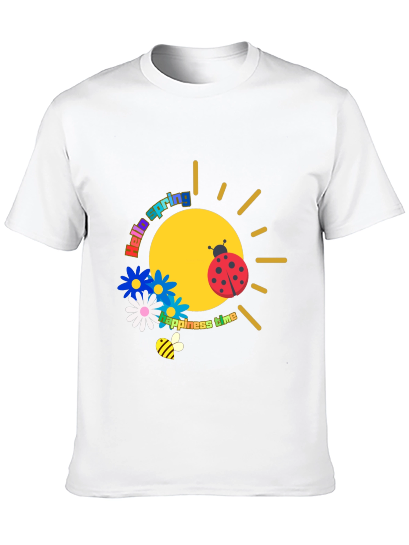 Spring Time Black Graphic Tee - 10