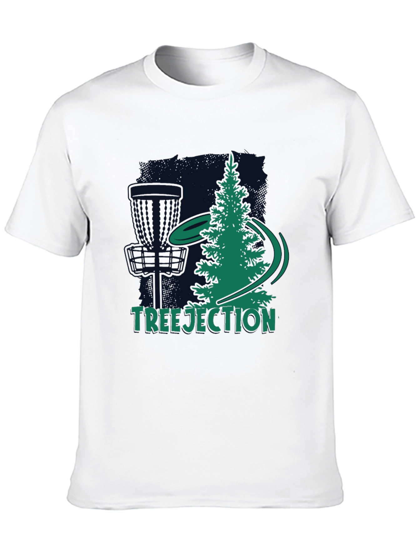 Black Treejection Disc Golf T-Shirt view 10