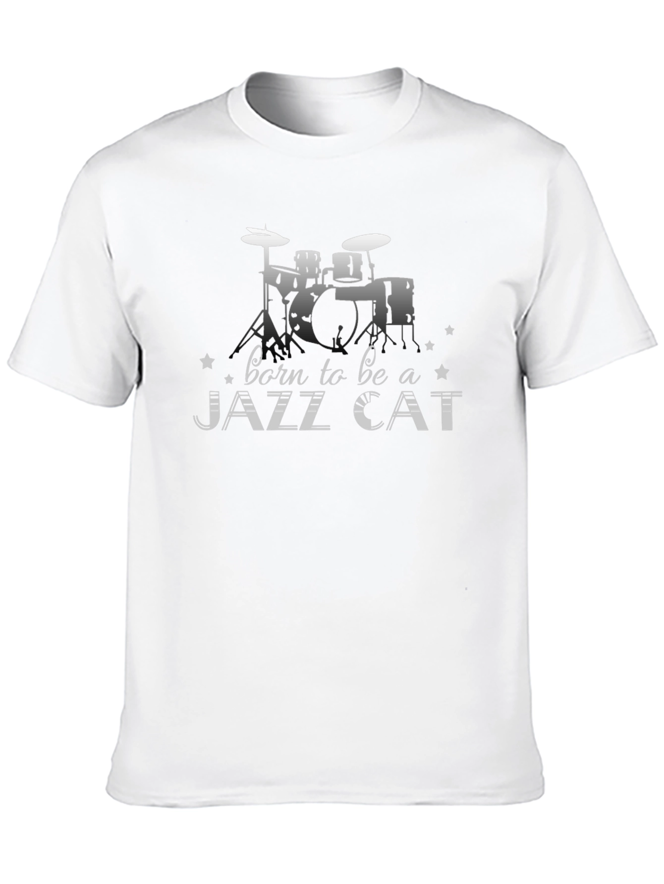 Black Born to Be a Jazz Cat T-Shirt view 10