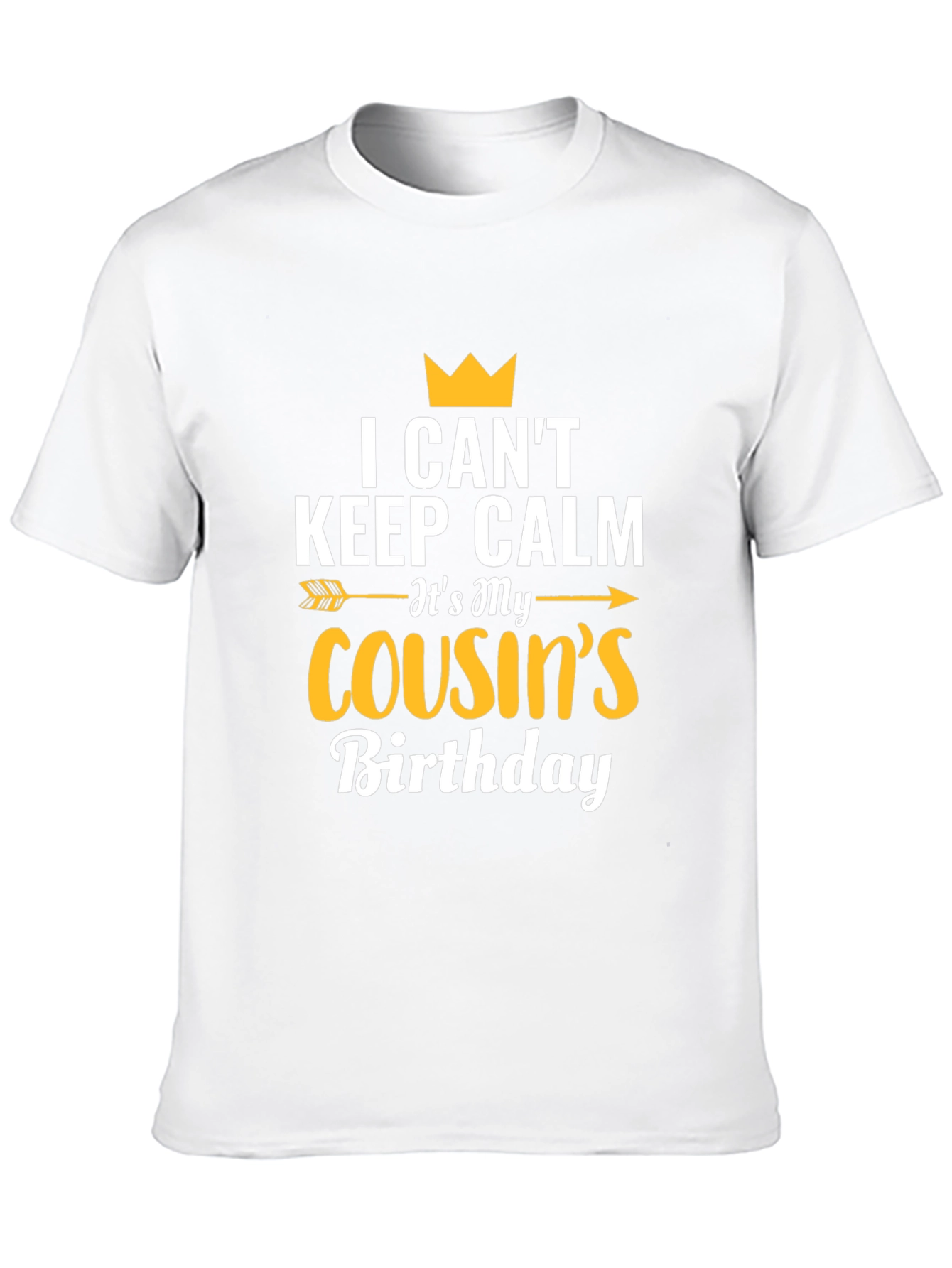 Black Cousin Birthday T-Shirt - I Can't Keep Calm view 10