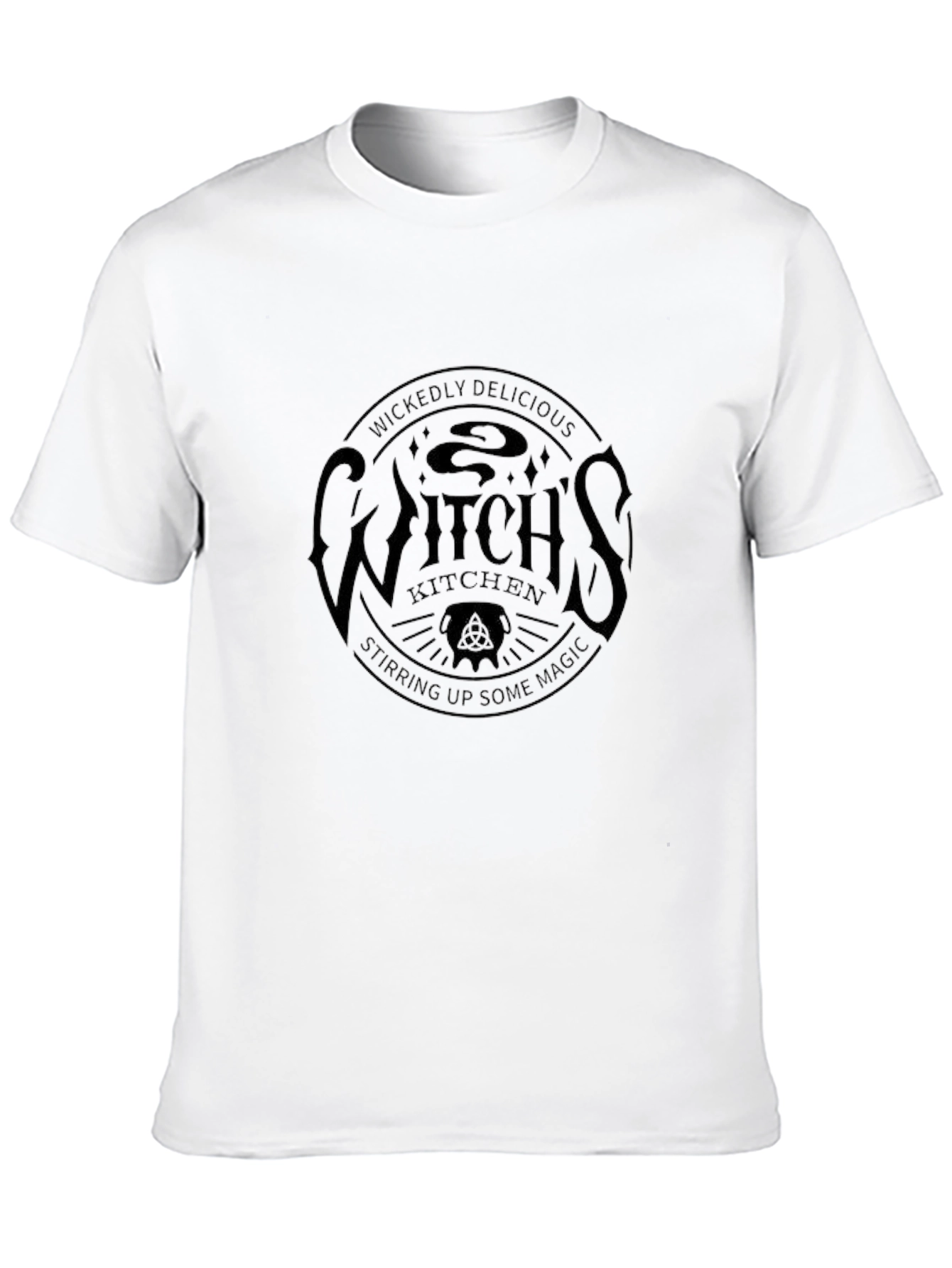 Black Witch's Kitchen Black T-Shirt - Wickedly Delicious Magic view 10