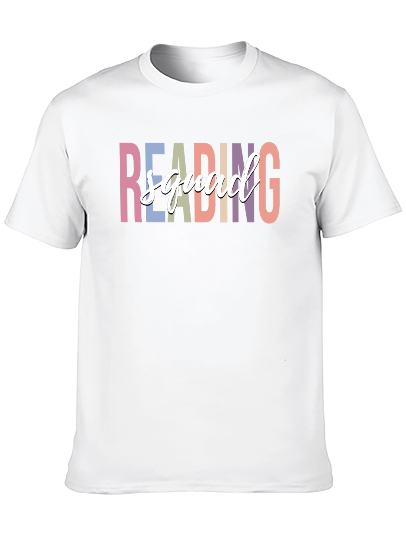 Black Reading Squad T-Shirt - Fun Graphic Tee view 10