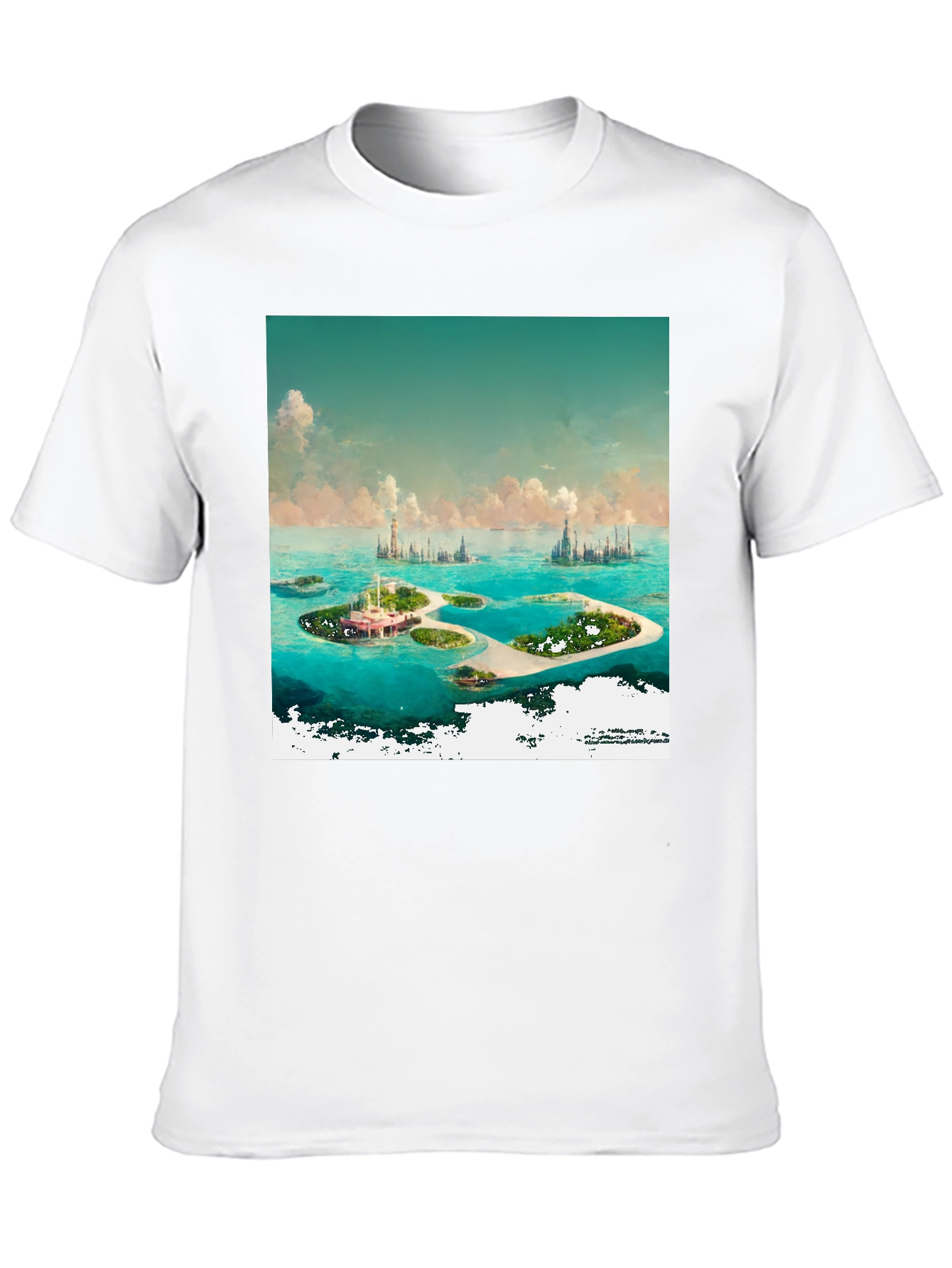 Black Island Paradise Graphic Tee - Coastal Dream view 10