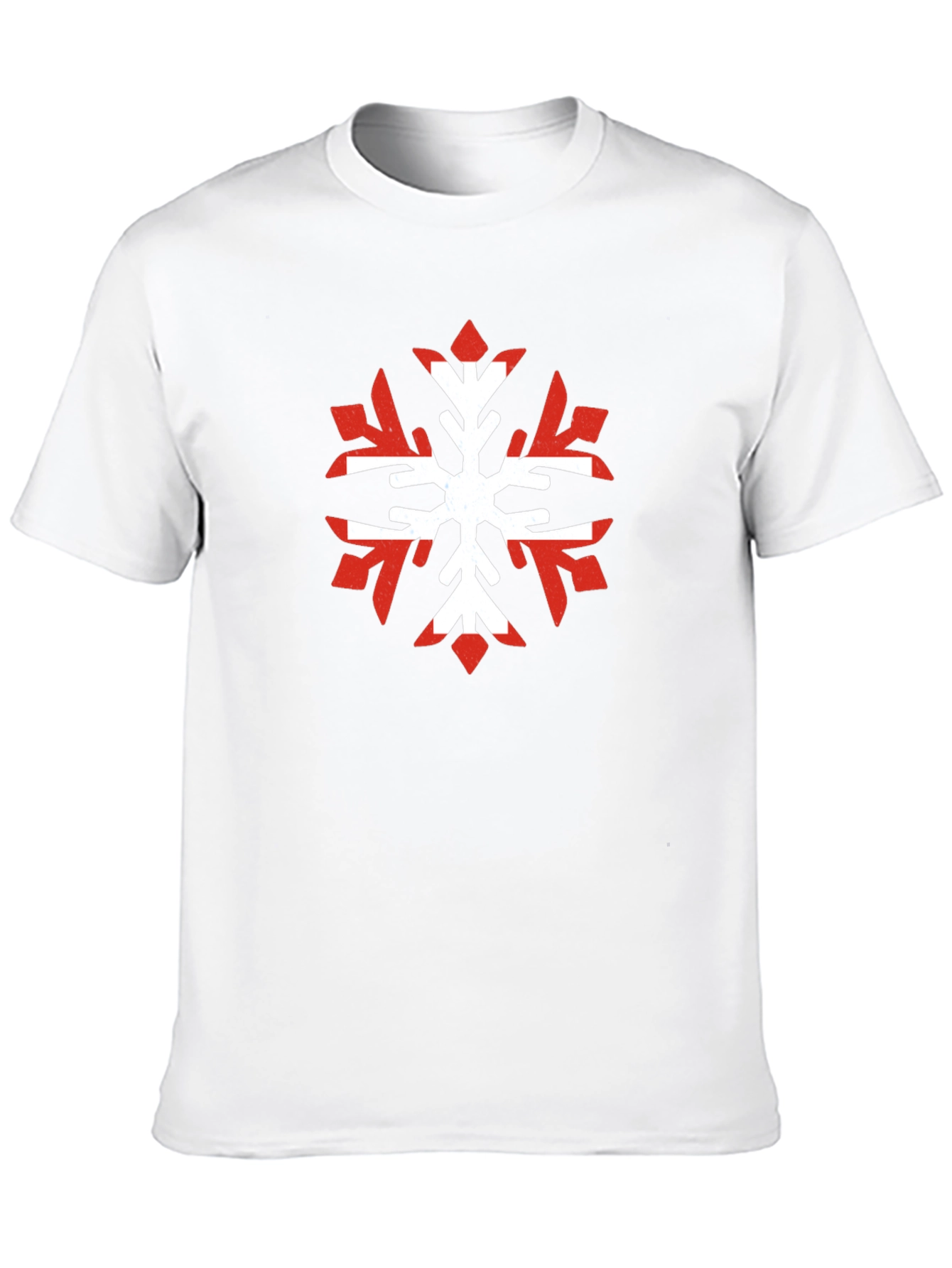 Black Nordic Snowflake Graphic Tee - Cool Winter Shirt view 10