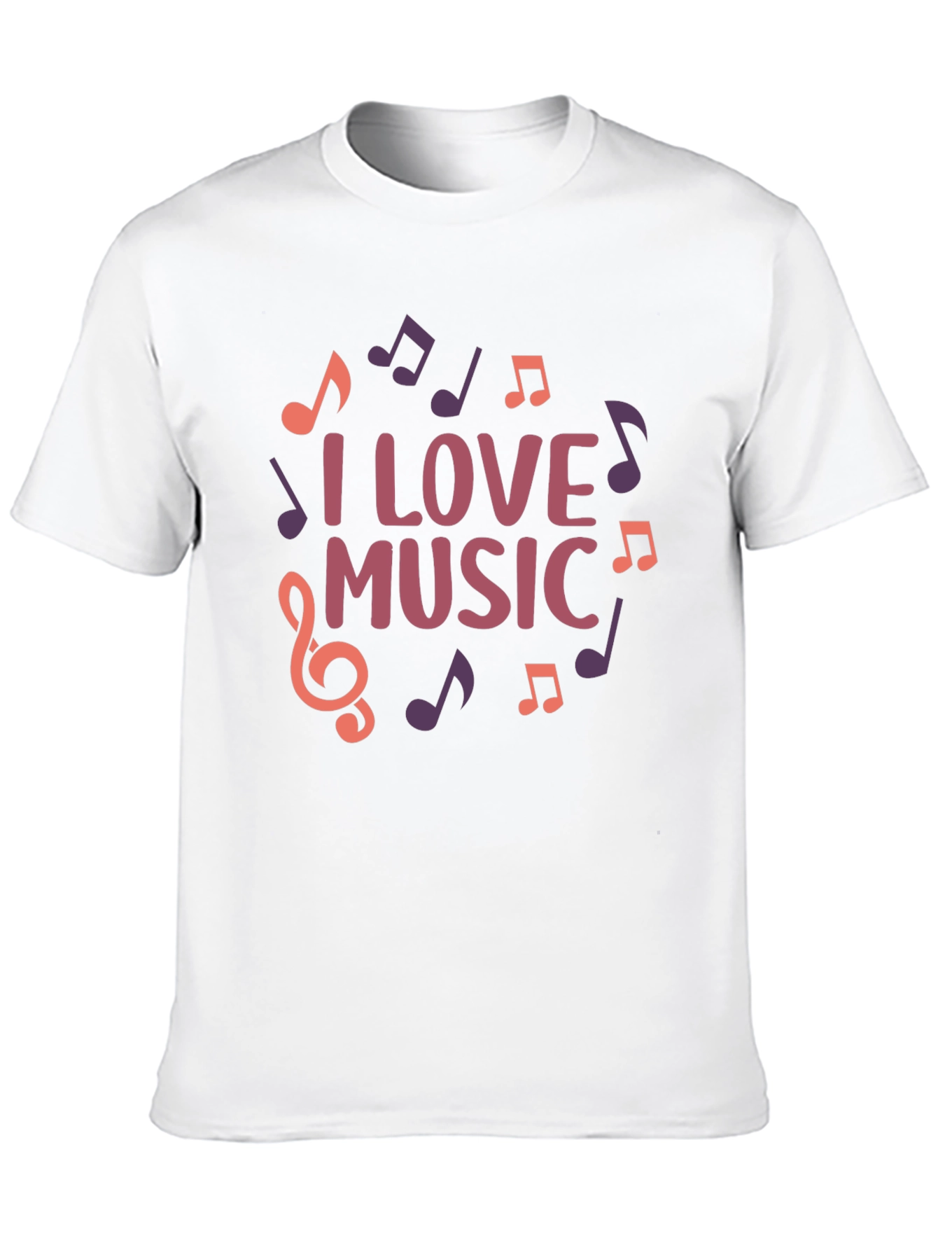 Black I Love Music Graphic Tee - Black T-Shirt view 10