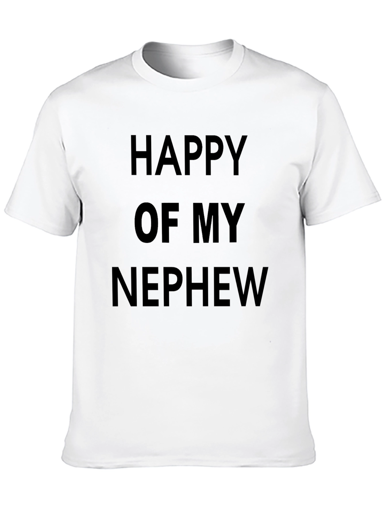 Black Proud Uncle T-Shirt - Happy of My Nephew view 10