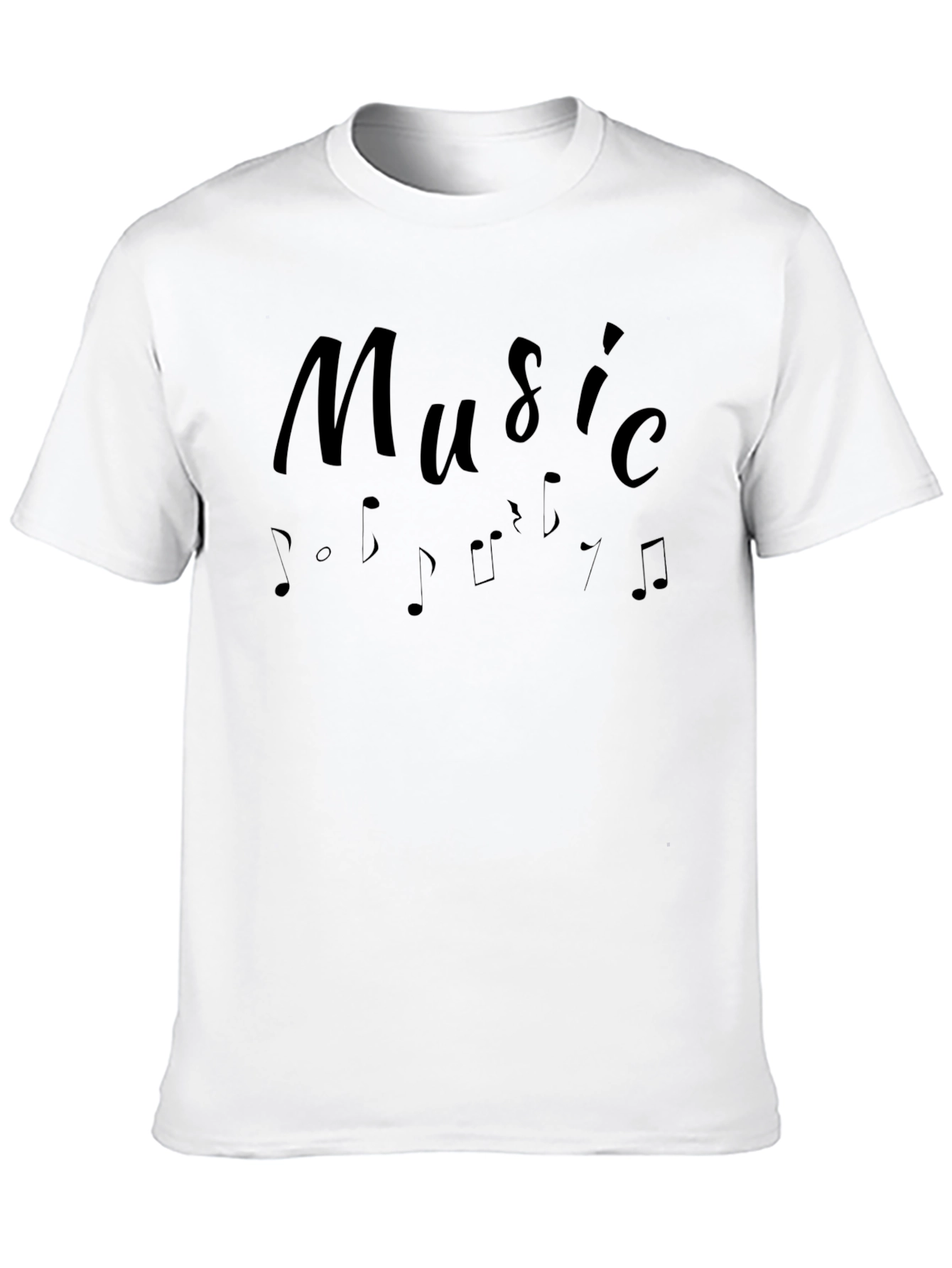 Black Black Music Note Graphic Tee view 10