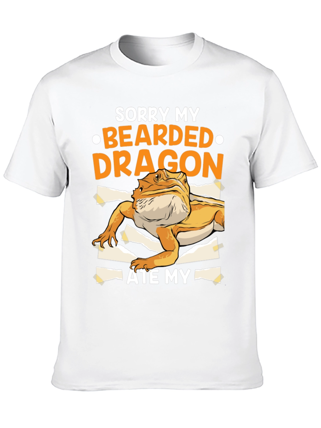 Black Bearded Dragon Ate My Homework T-Shirt Funny Lizard Lover Tee view 10