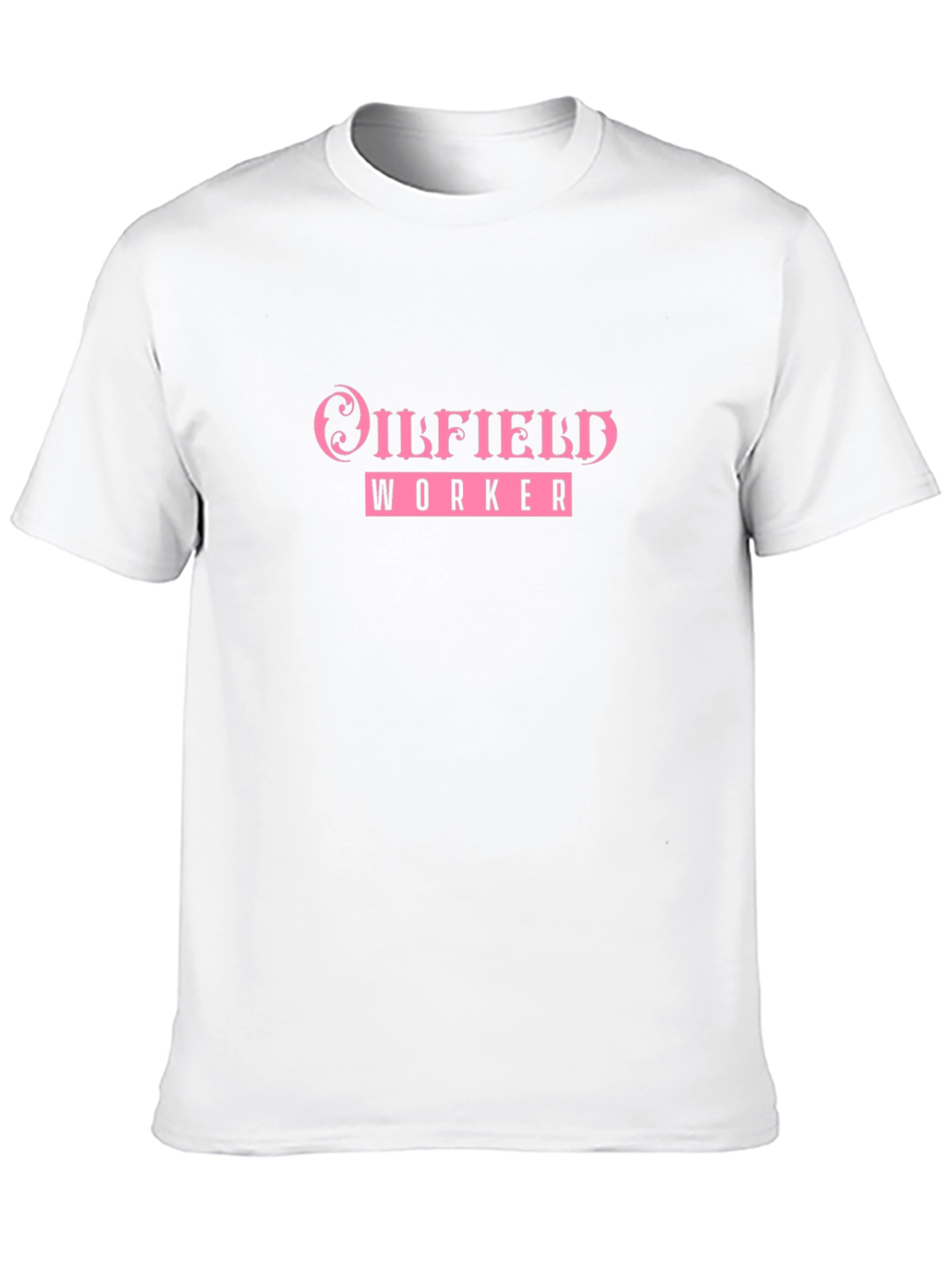 Black Oilfield Worker Graphic Tee - Black Cotton Blend view 10