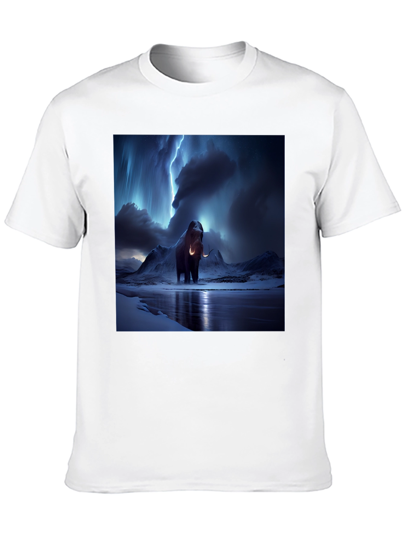 Black Mammoth Lightning Black T-Shirt view 10