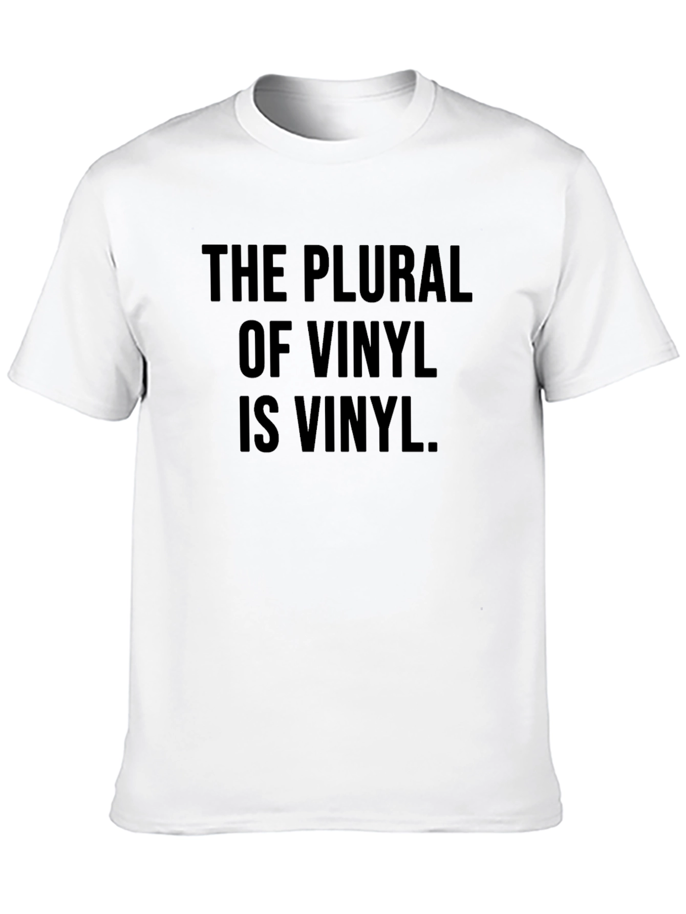 Black Vinyl Plural T-Shirt - Music Lover Tee view 10