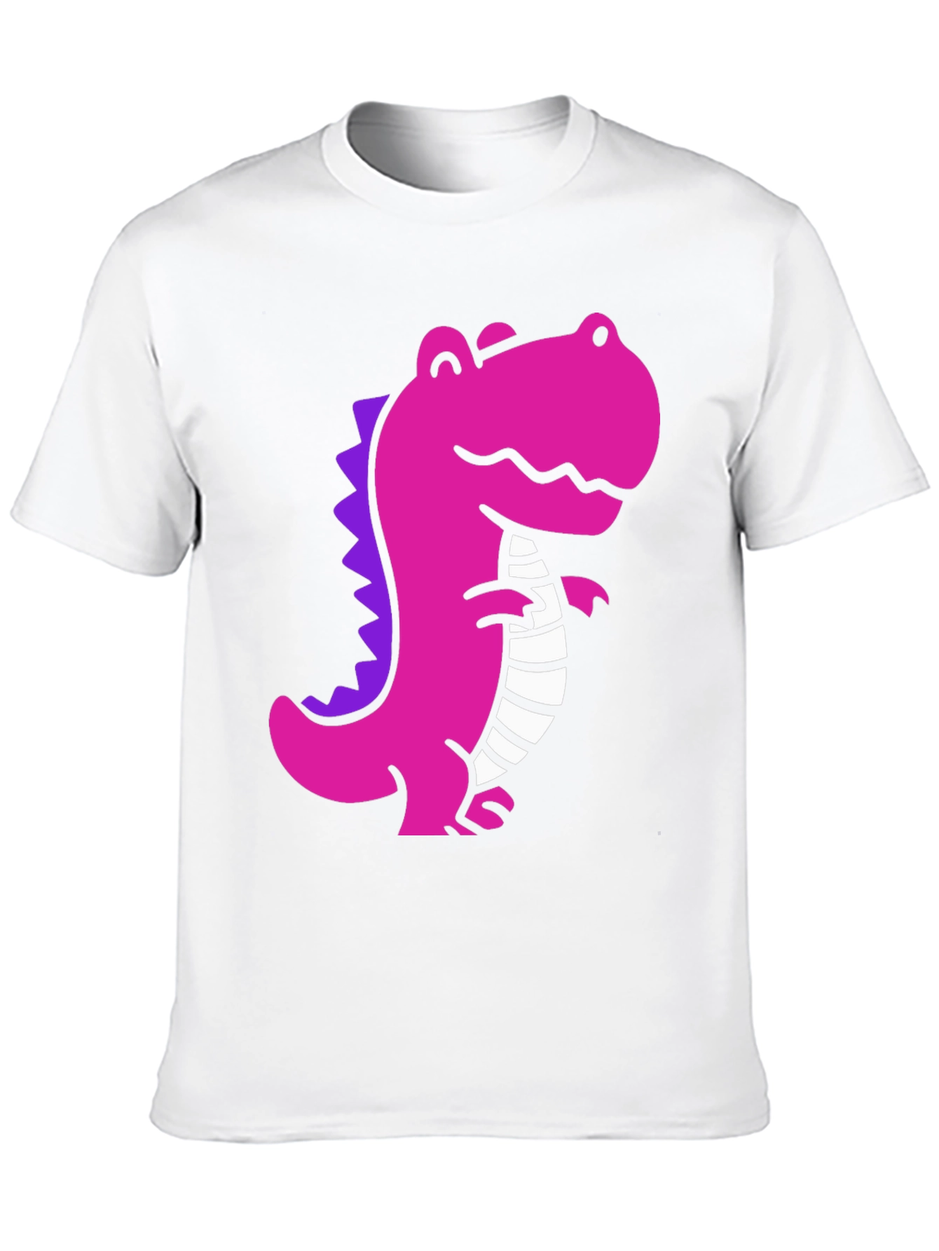 Black Pink Dino Graphic Tee - Casual Black T-Shirt view 10