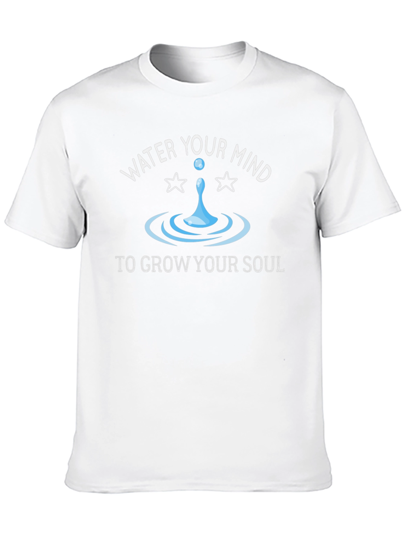 Black Water Your Mind Graphic Tee - Unisex Black T-Shirt view 10