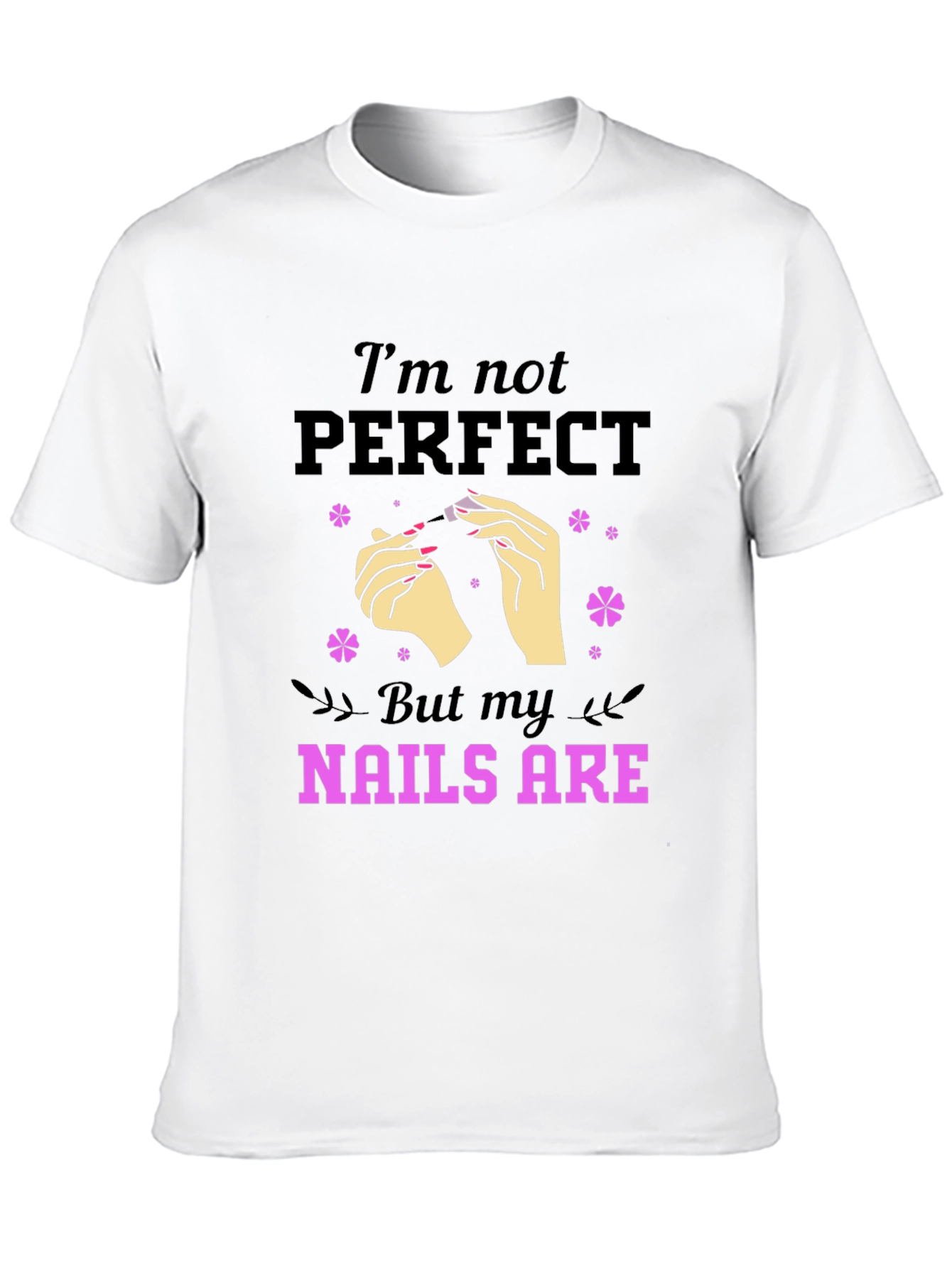 Black Funny Nail Art T-Shirt for Manicurists  view 10