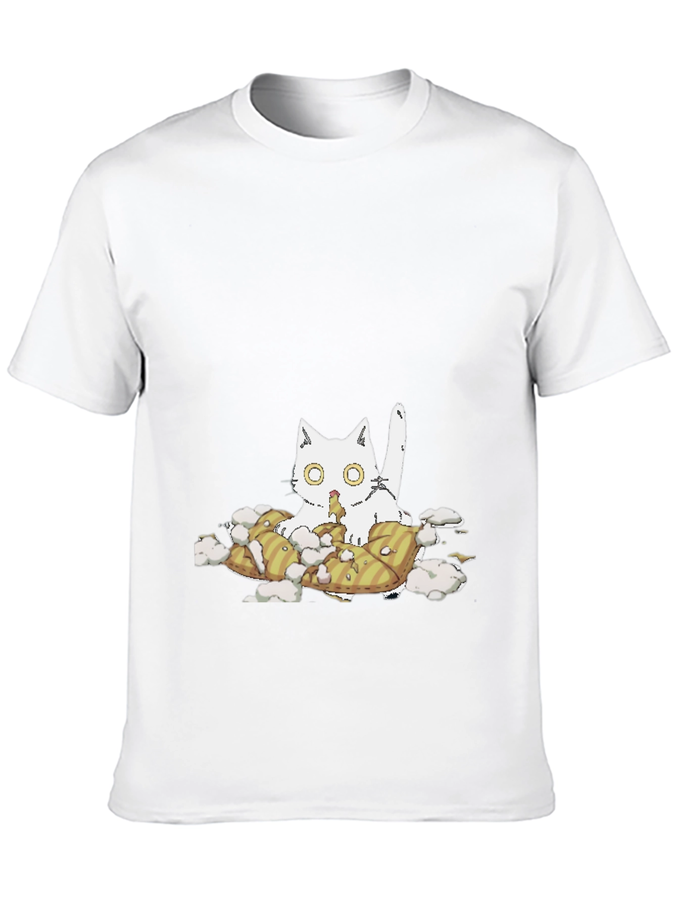 Black Cat Pillow T-Shirt - Quirky Comfort view 10