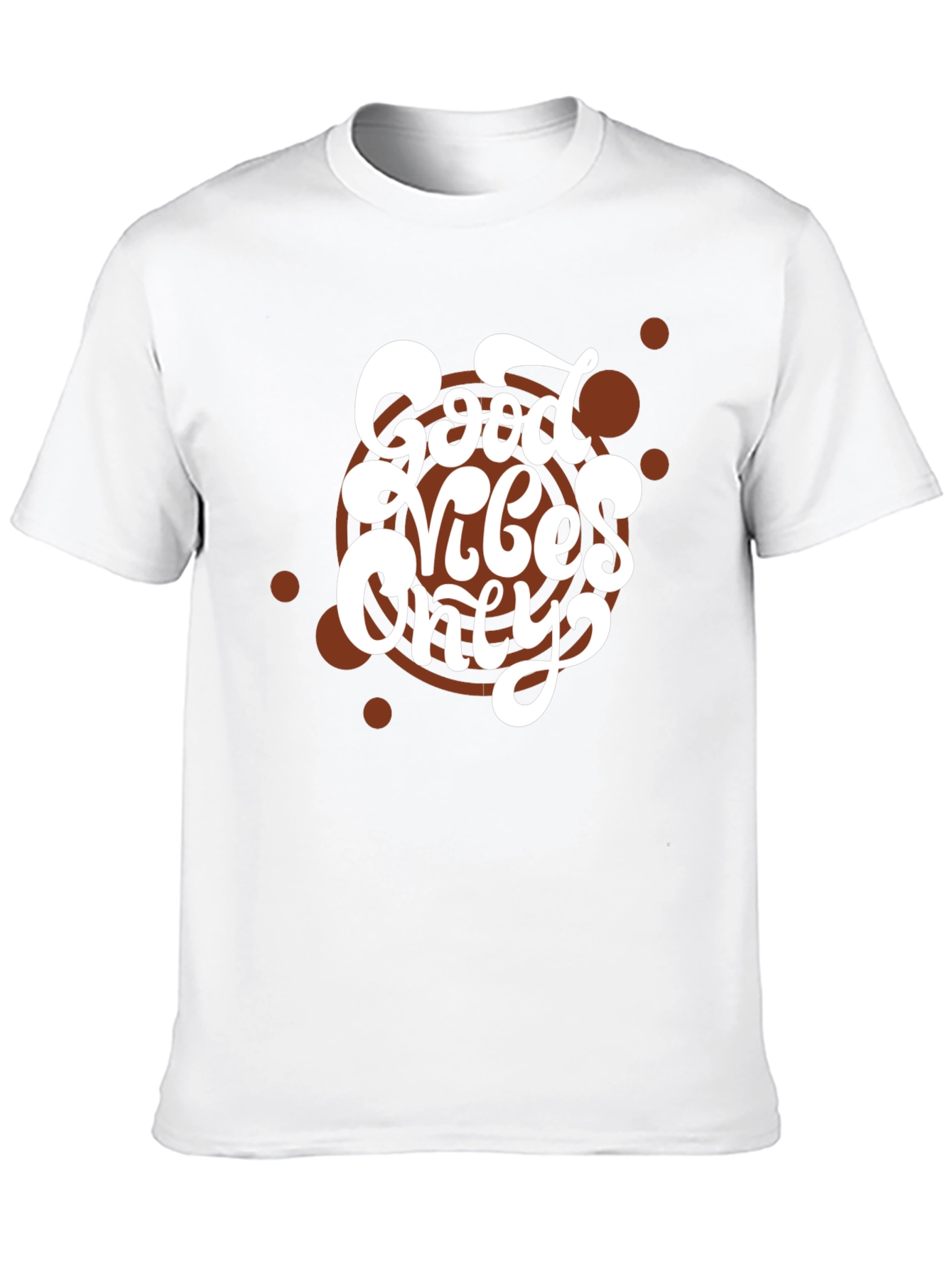 Black Good Vibes Only T-Shirt - Stylish Casual Wear view 10