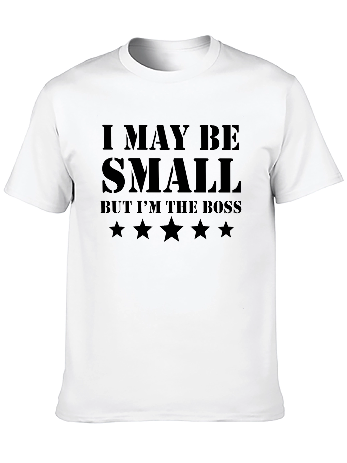Black Funny 'I May Be Small' Graphic Novelty T-Shirt view 10