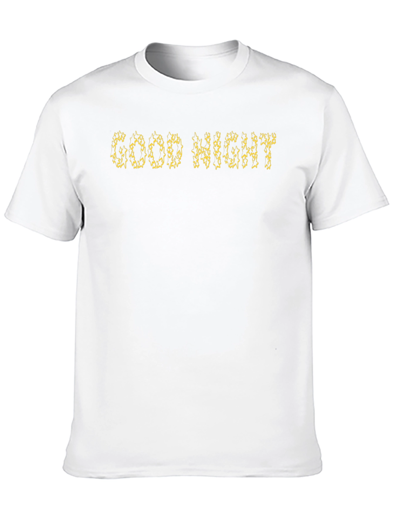 Black Good Night Black Crew Neck T-Shirt view 10
