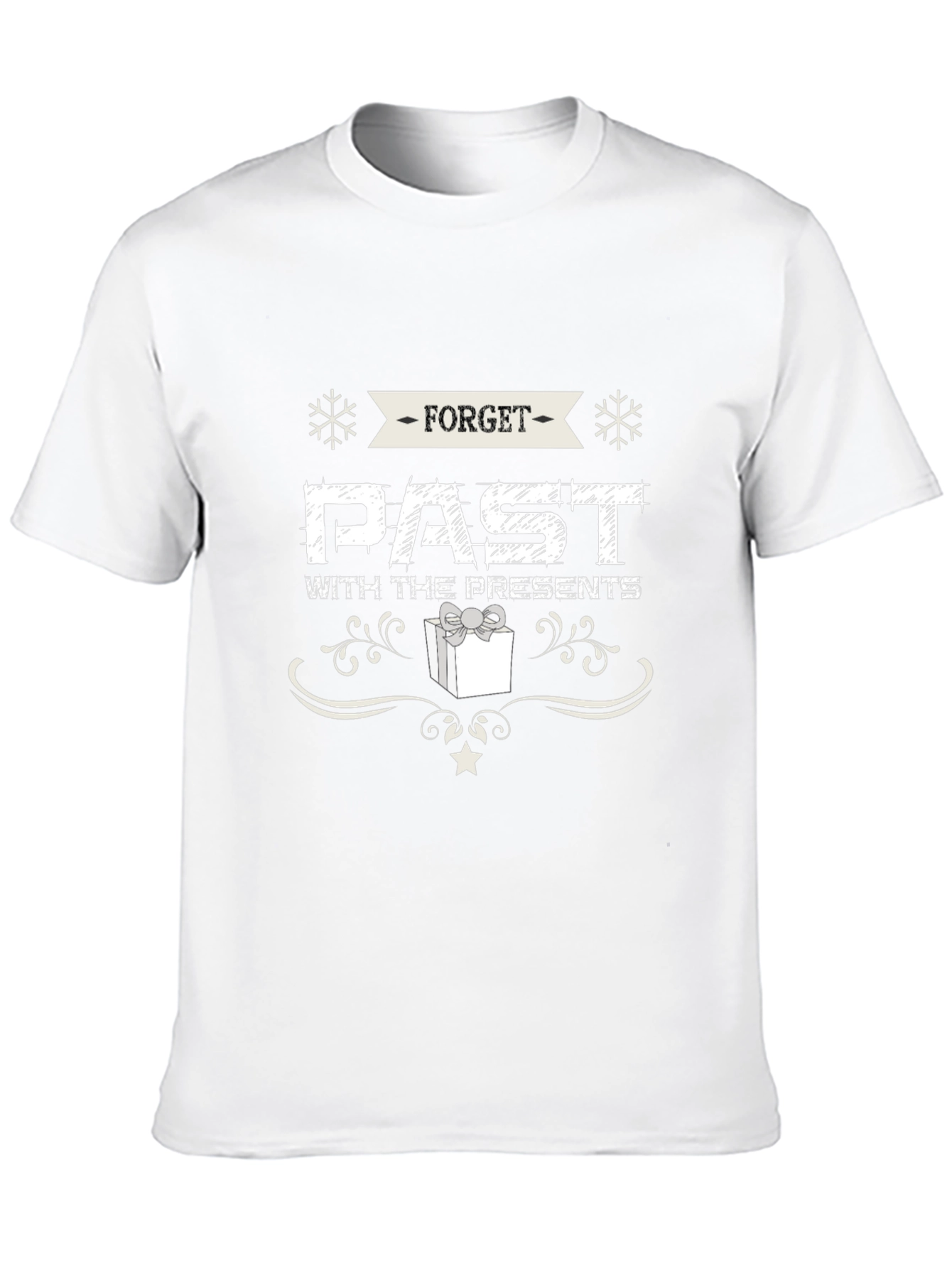 Black Forget Past With Presents Black Holiday T-Shirt view 10