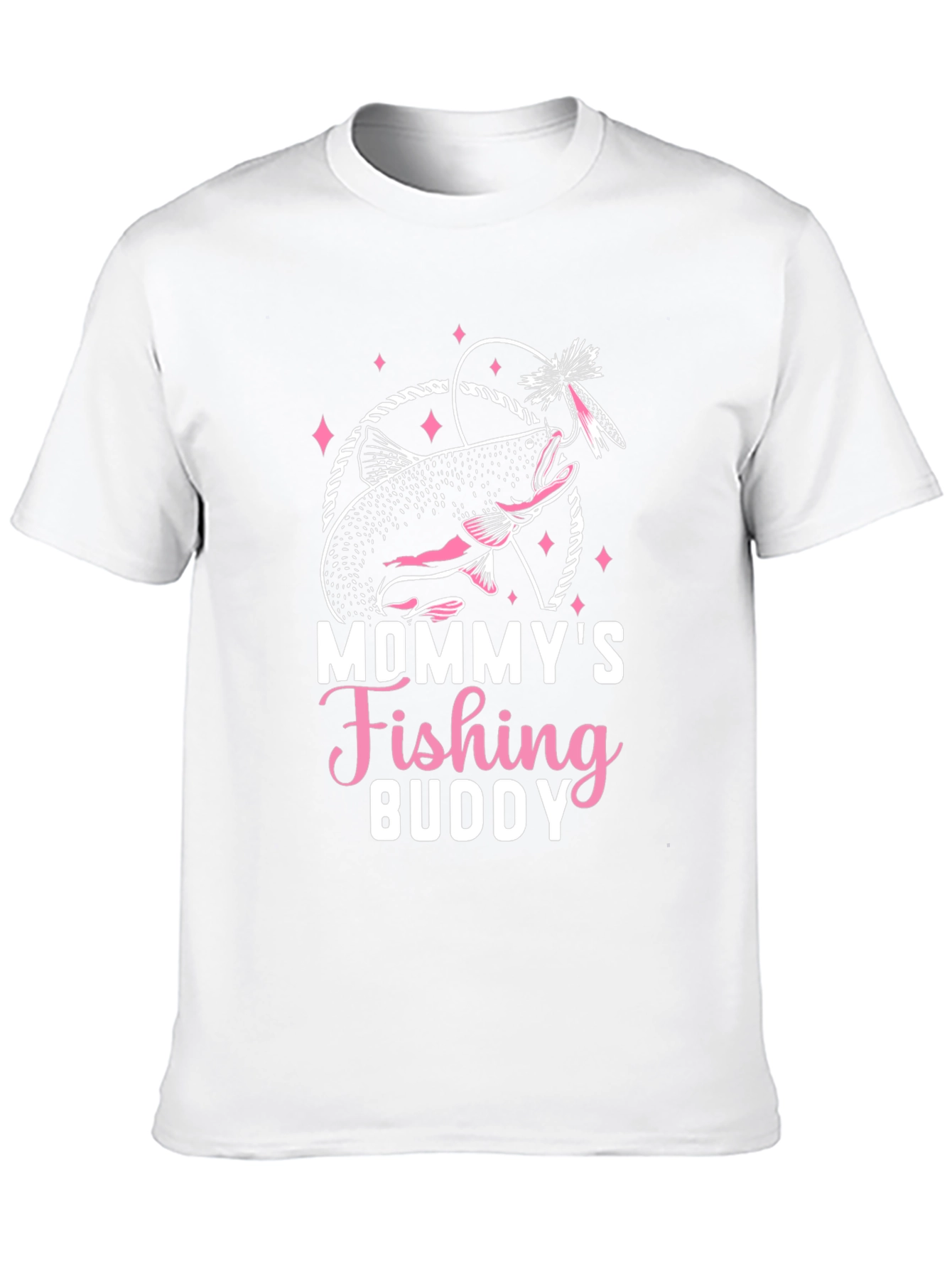 Black Mommy's Fishing Buddy Graphic Tee - Black view 10