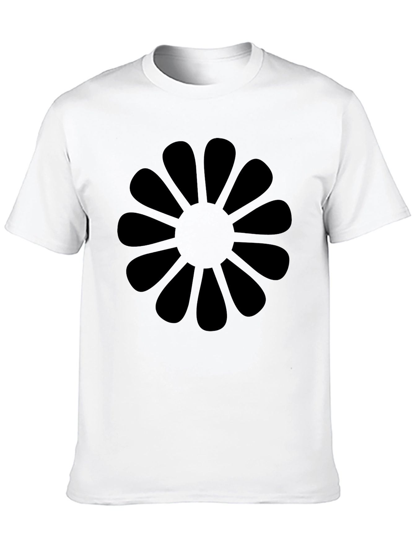 Black Black Flower Graphic Tee view 10