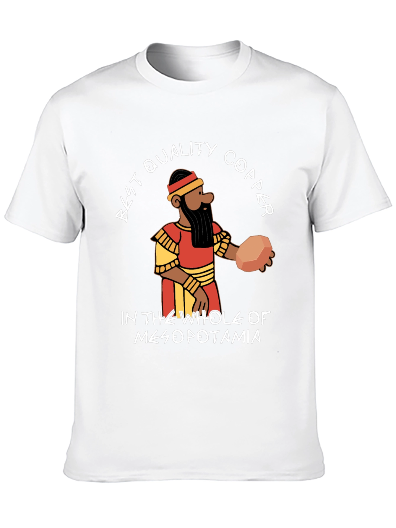 Black Best Quality Copper Mesopotamia T-Shirt view 10