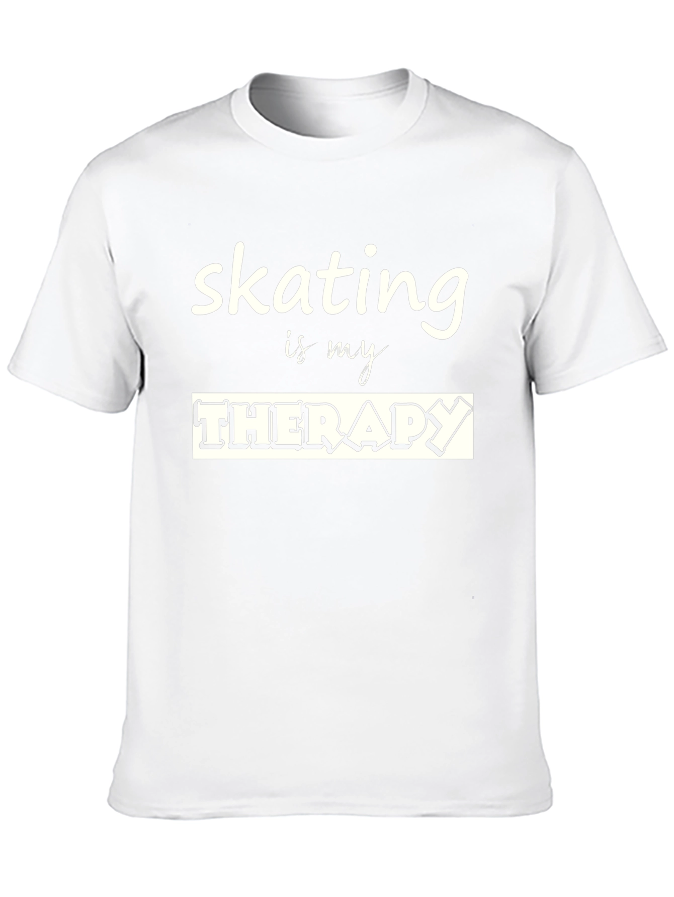Black Skating is my Therapy Black Graphic T-Shirt view 10