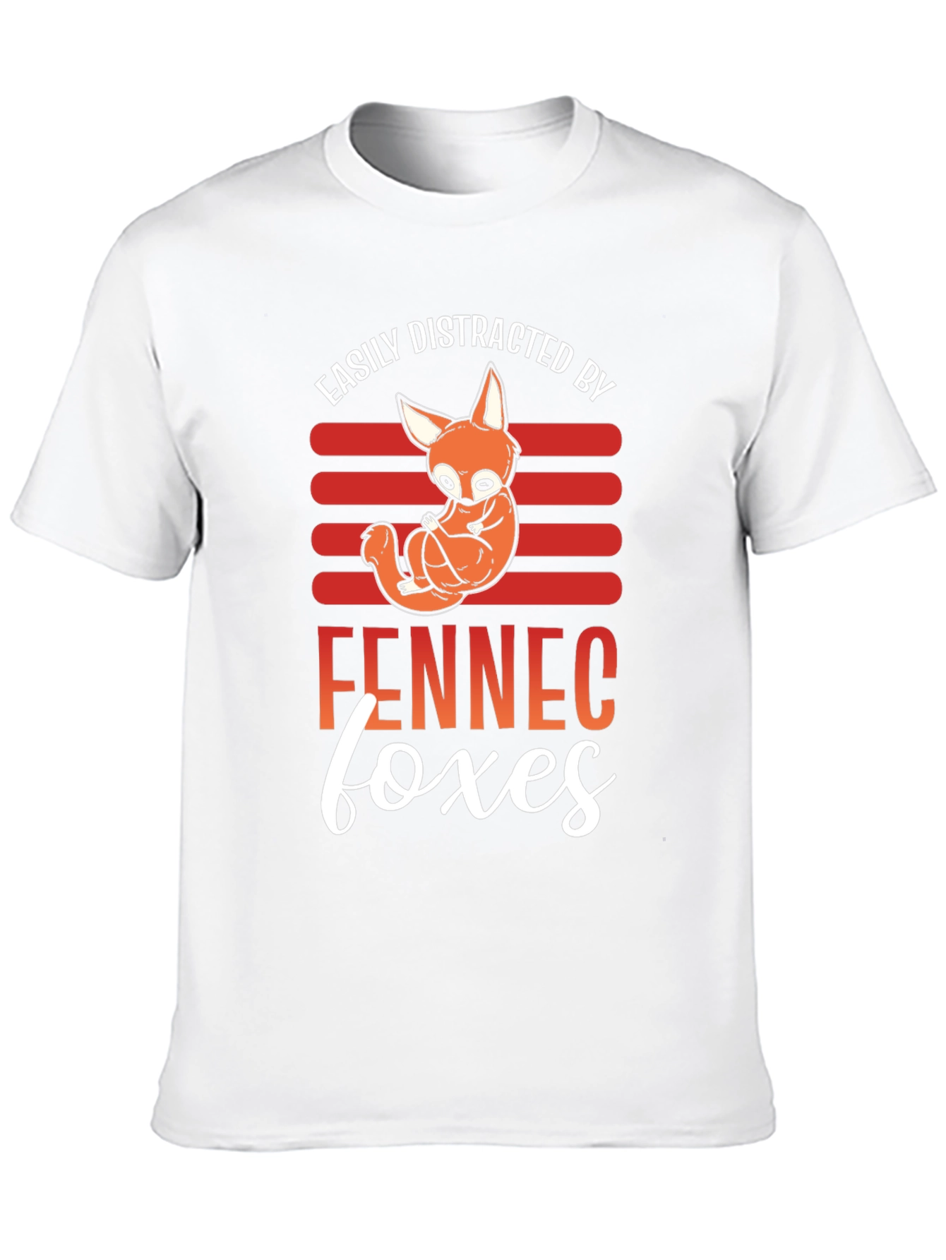 Black Fennec Fox Distraction T-Shirt view 10