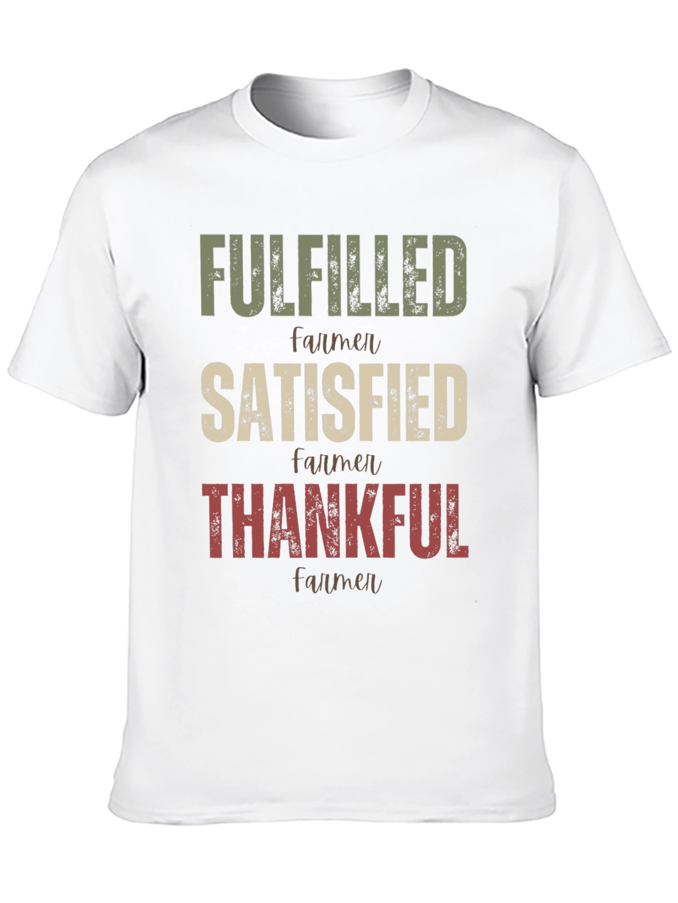 Black Fulfilled Farmer Graphic T-Shirt view 10