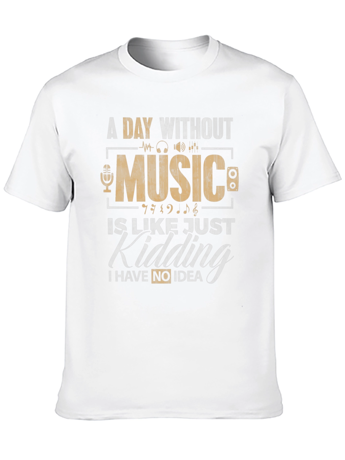 Black Music Lover's Tee: A Day Without Music view 10