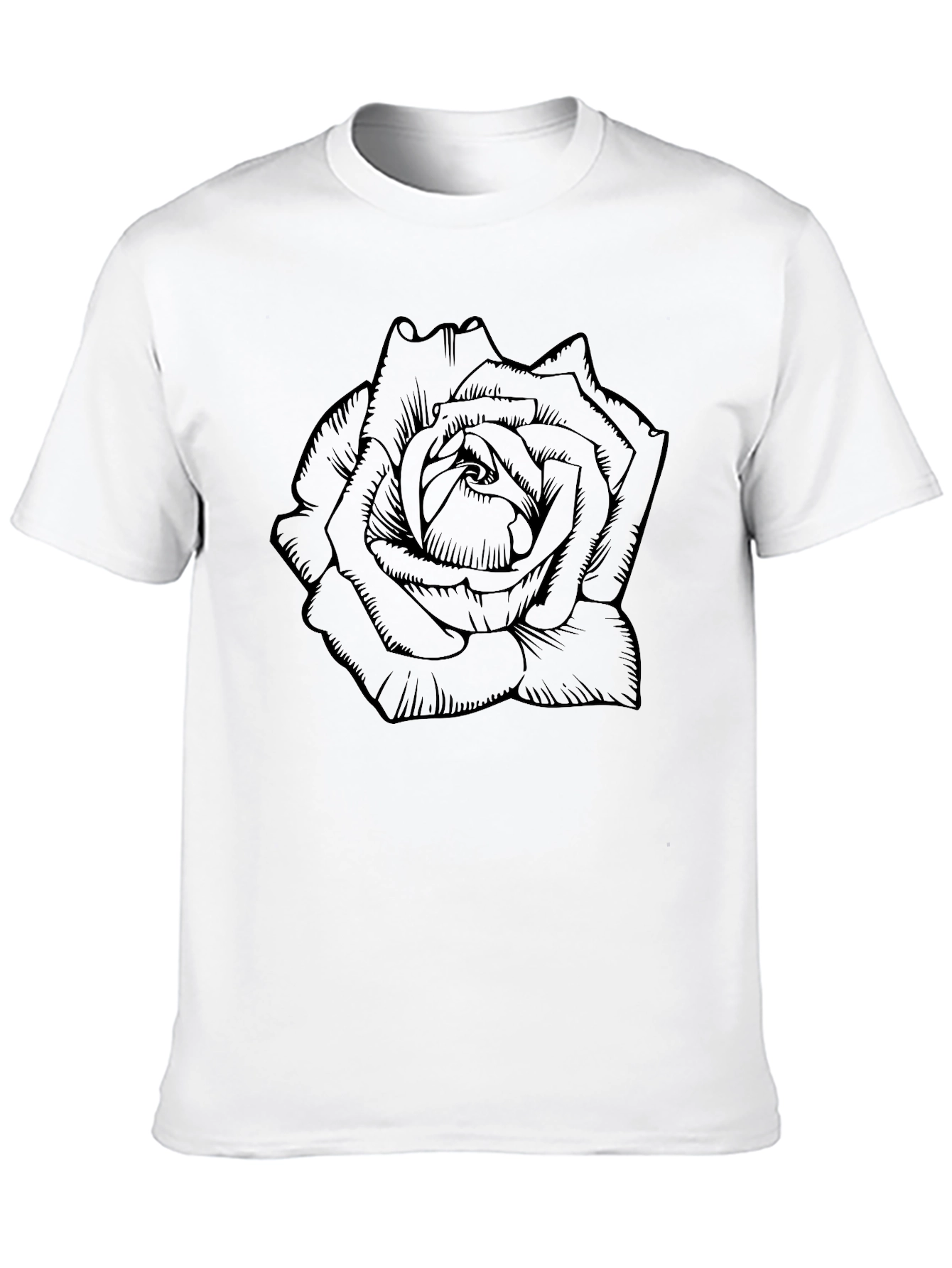 Black Black Rose Graphic Tee - Stylish Men's T-Shirt view 10