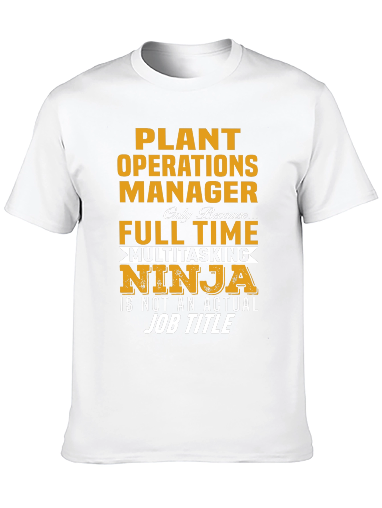 Black Plant Operations Manager Novelty T-Shirt view 10